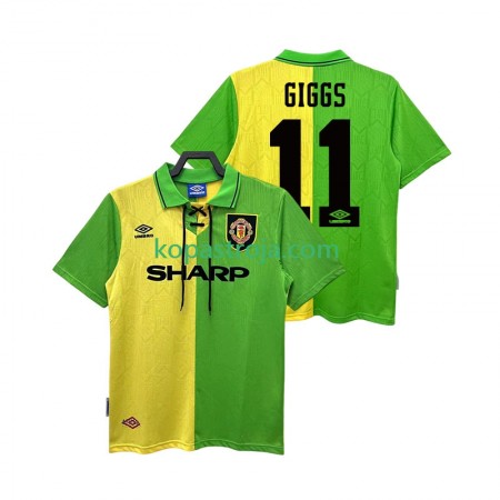 Billiga Fotbollströjor Manchester United GIGGS 11 1992 Retro Borta tröja 1994 Kortärmad